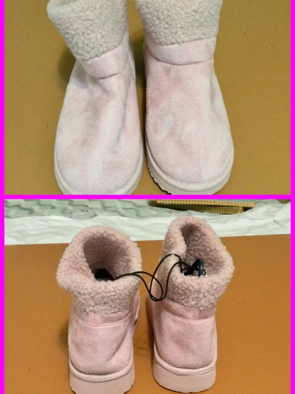 Girls Bootie Slippers,sz 4-5/XL